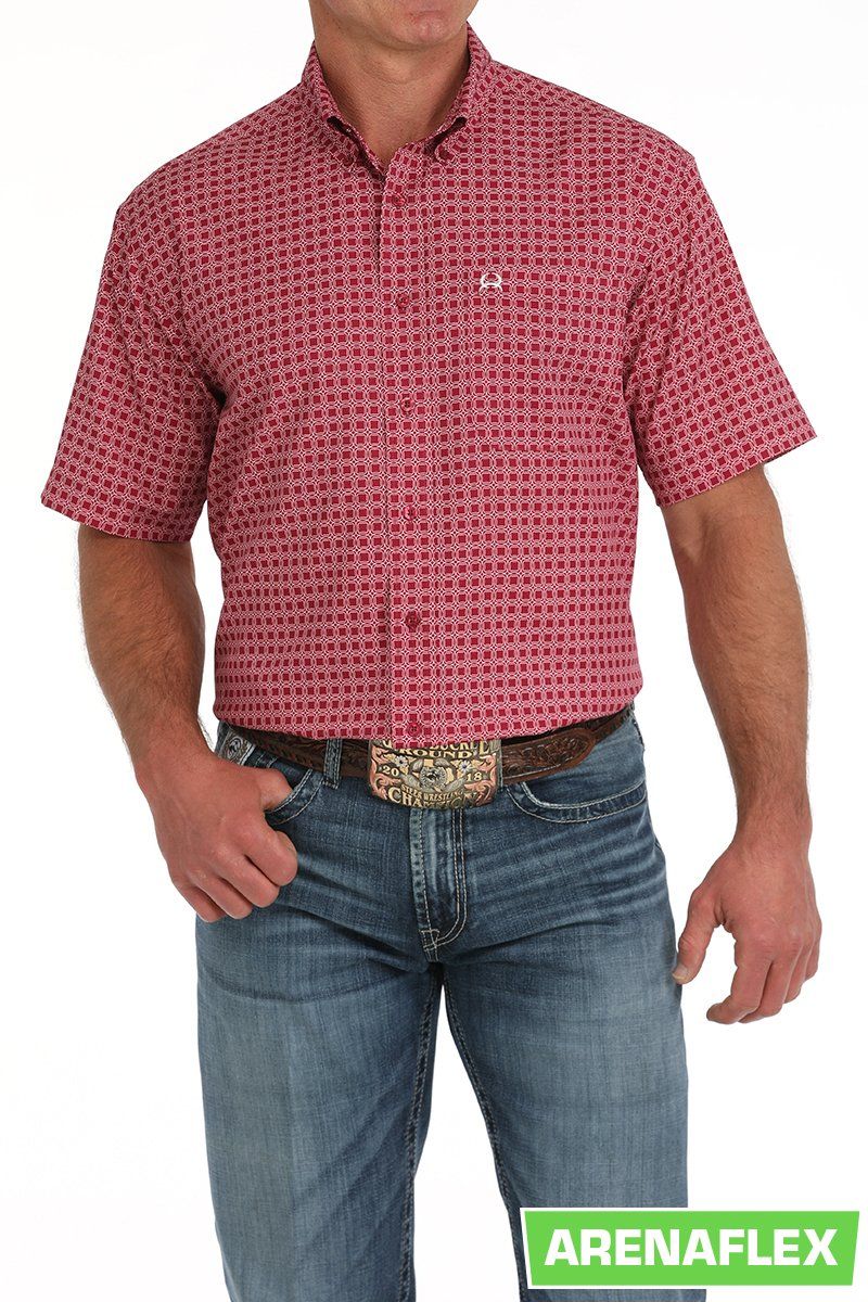 CINCH ARENAFLEX SHORT SLEEVE WESTERN SHIRT