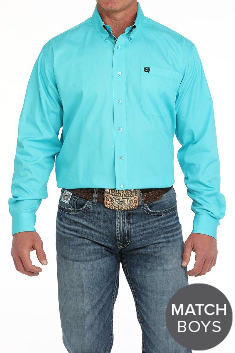 CINCH SOLID BUTTON DOWN WESTERN SHIRT
