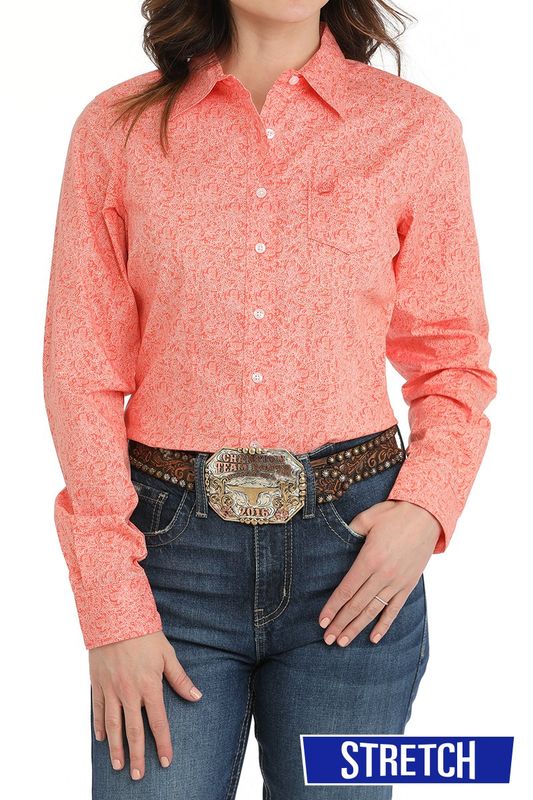 CINCH FLORAL PRINT BUTTON DOWN WESTERN SHIRT