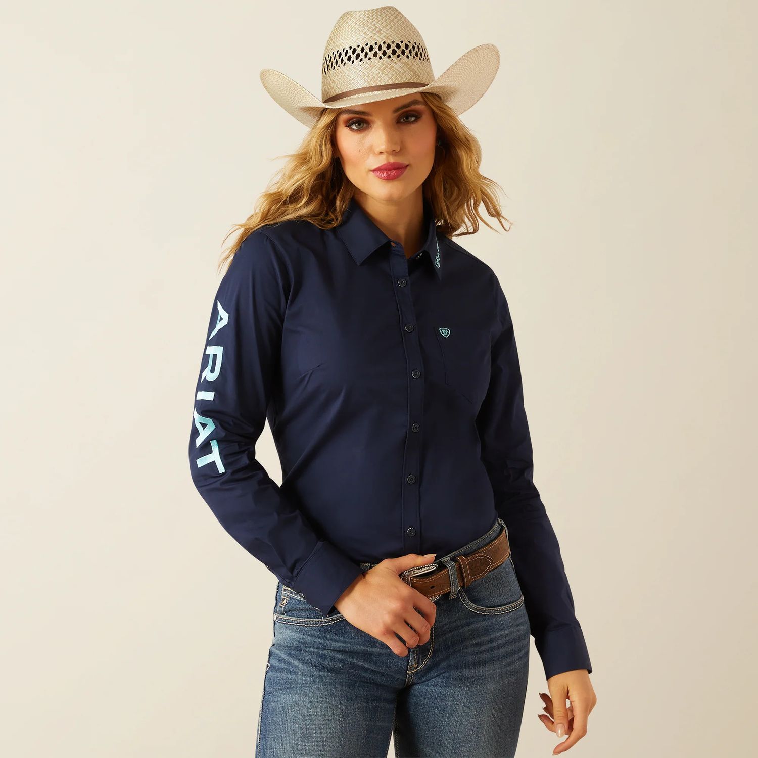 ARIAT TEAM KIRBY STRETCH BUTTON DOWN SHIRT