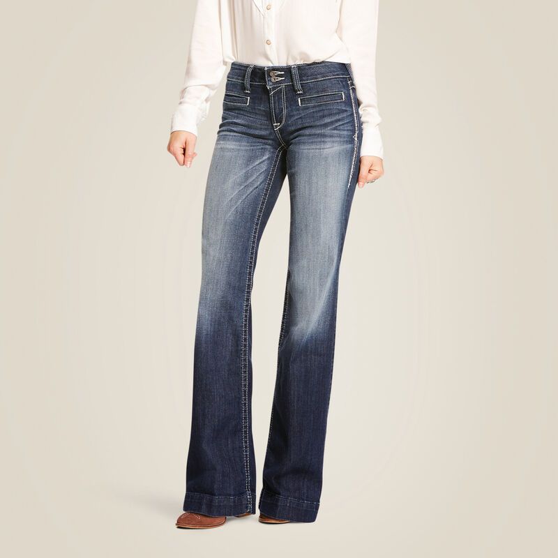 ARIAT ENTWINED MID RISE TROUSER JEAN