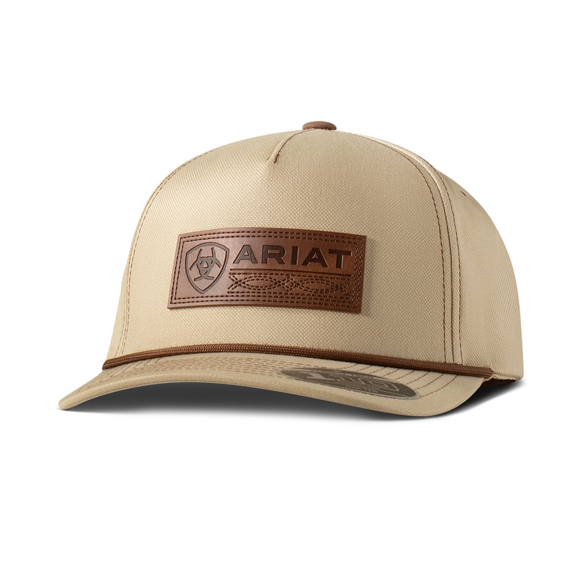 ARIAT FLEXFIT LEATHER PATCH CAP