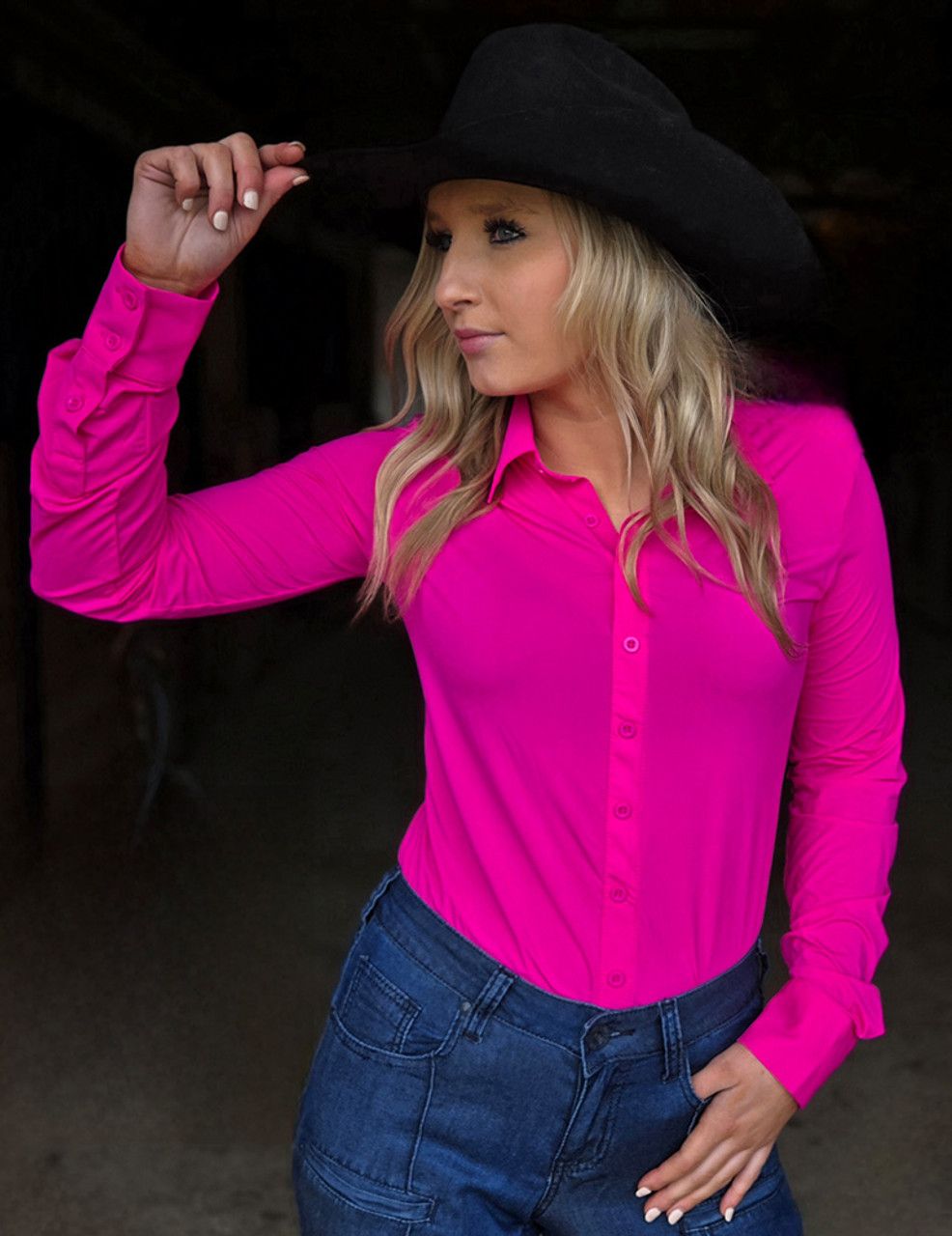 COWGIRL TUFF PULLOVER BUTTON UP