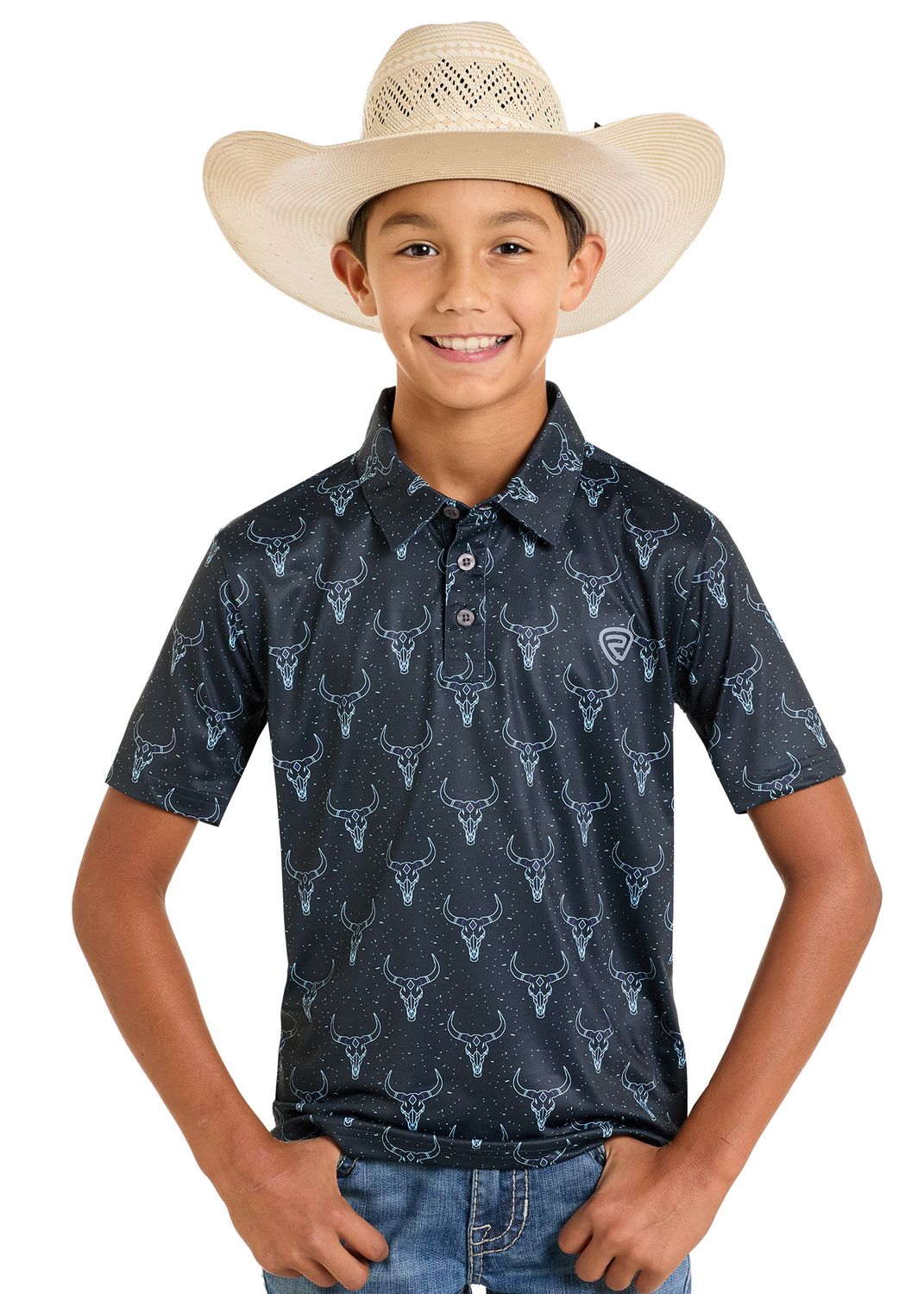 ROCK &amp; ROLL NEW BOYS LONGHORN POLO