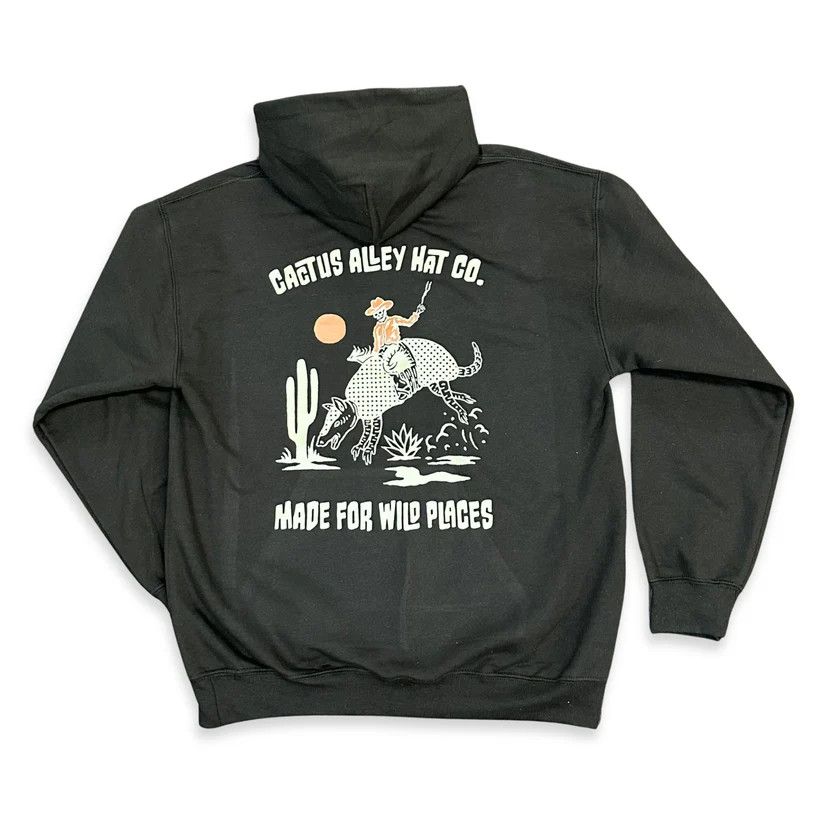 CACTUS ALLEY HAT CO. &quot;BUCKIN DILLO&quot; HOODIE