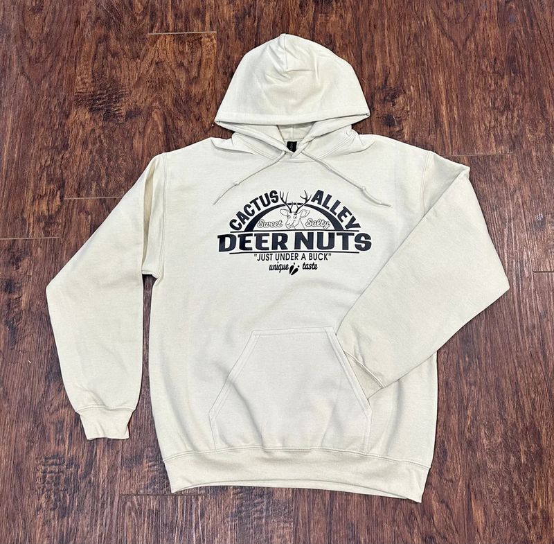 CACTUS ALLEY HAT CO. &quot;DEER NUTS&quot; HOODIE
