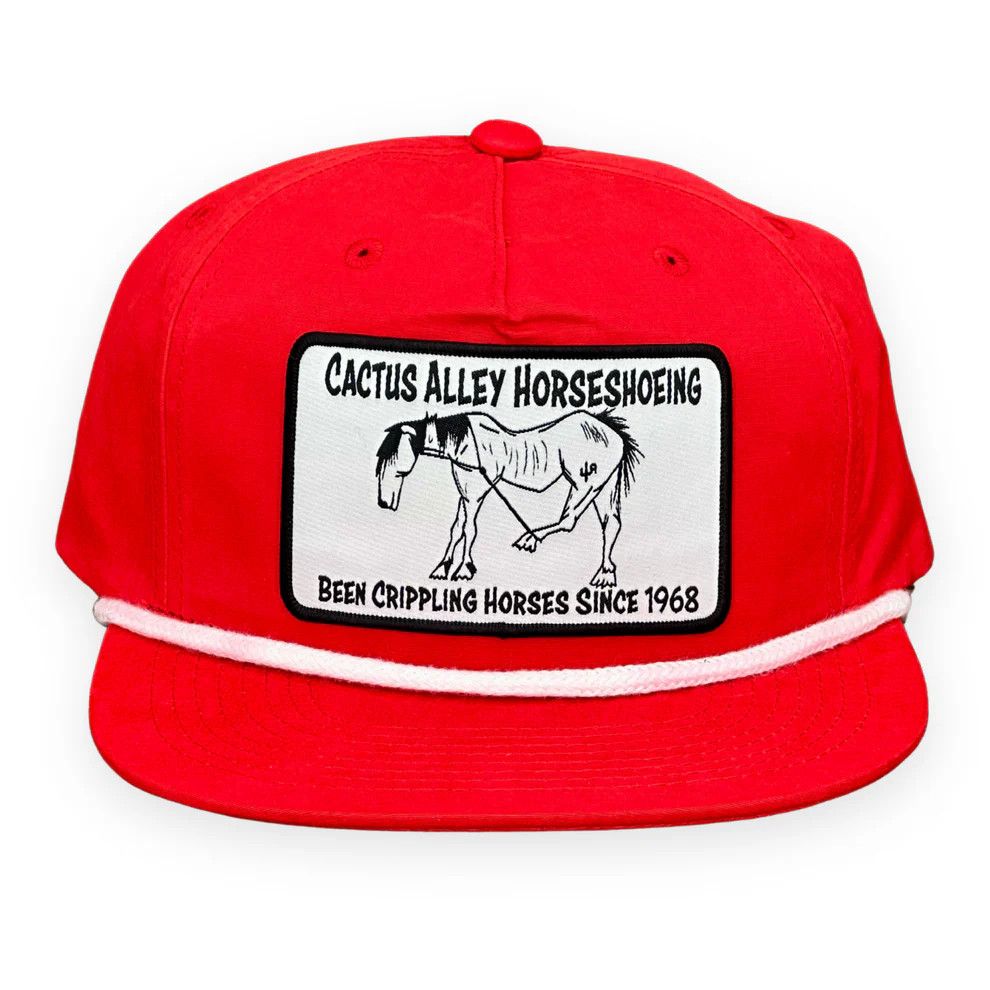 CACTUS ALLEY HAT CO. &quot;SHOEING&quot; SNAPBACK CAP