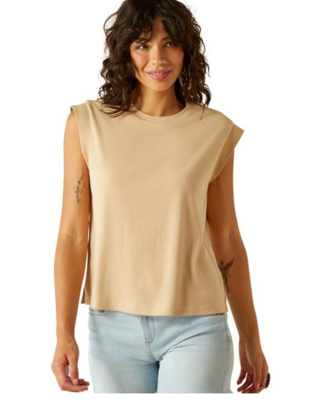 ARIAT BRITNEY SUEDE SLEEVLESS SHIRT