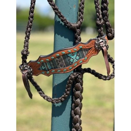 SCHULZ EQUINE BRAIDED ROPE HALTER