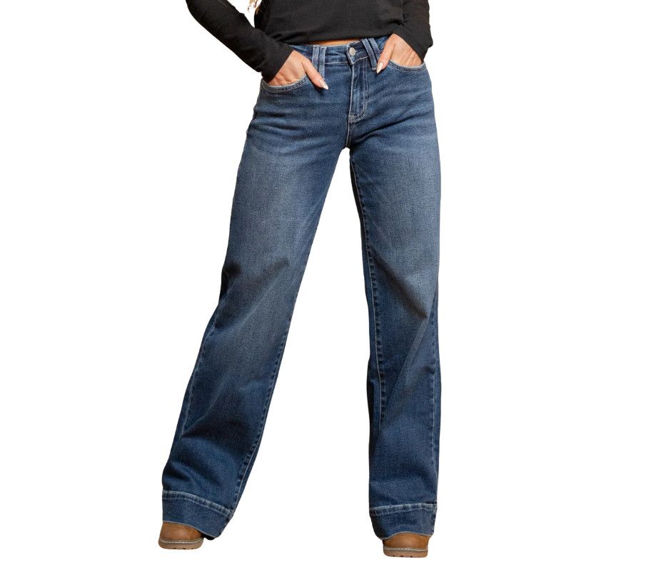 LOVERVET HIGH RISE WIDE LEG TROUSER