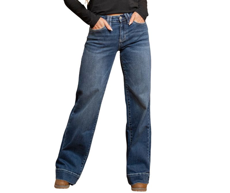 LOVERVET HIGH RISE WIDE LEG TROUSER