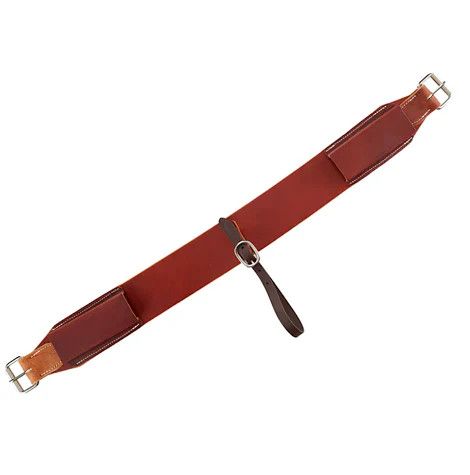 BERLIN CUSTOM LEATHER PONY 3&quot; SINGLE PLY BACK CINCH WITH BILLETS
