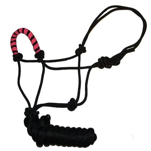ROPE NOSE HALTER WITH LEAD