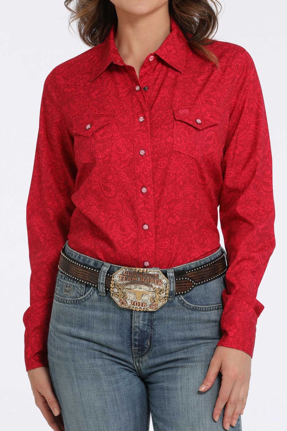 CINCH FLORAL SNAP FRONT WESTERN SHIRT