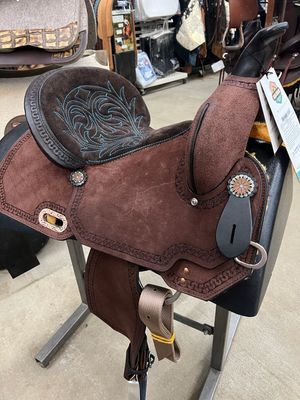 14.5" Circle Y Lindale Barrel Saddle - Wide Fit