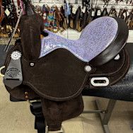 14" Circle Y Pearl Barrel Saddle - Extra Wide Fit