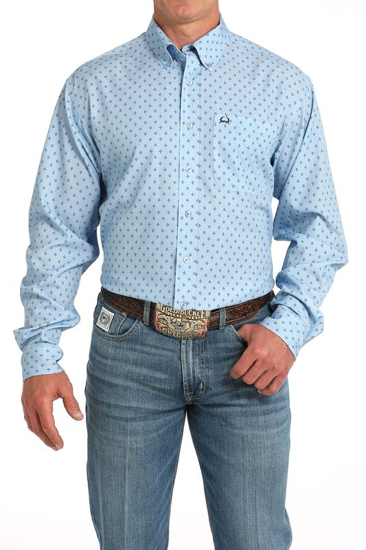 CINCH ARENAFLEX DIAMOND BUTTON DOWN WESTERN SHIRT