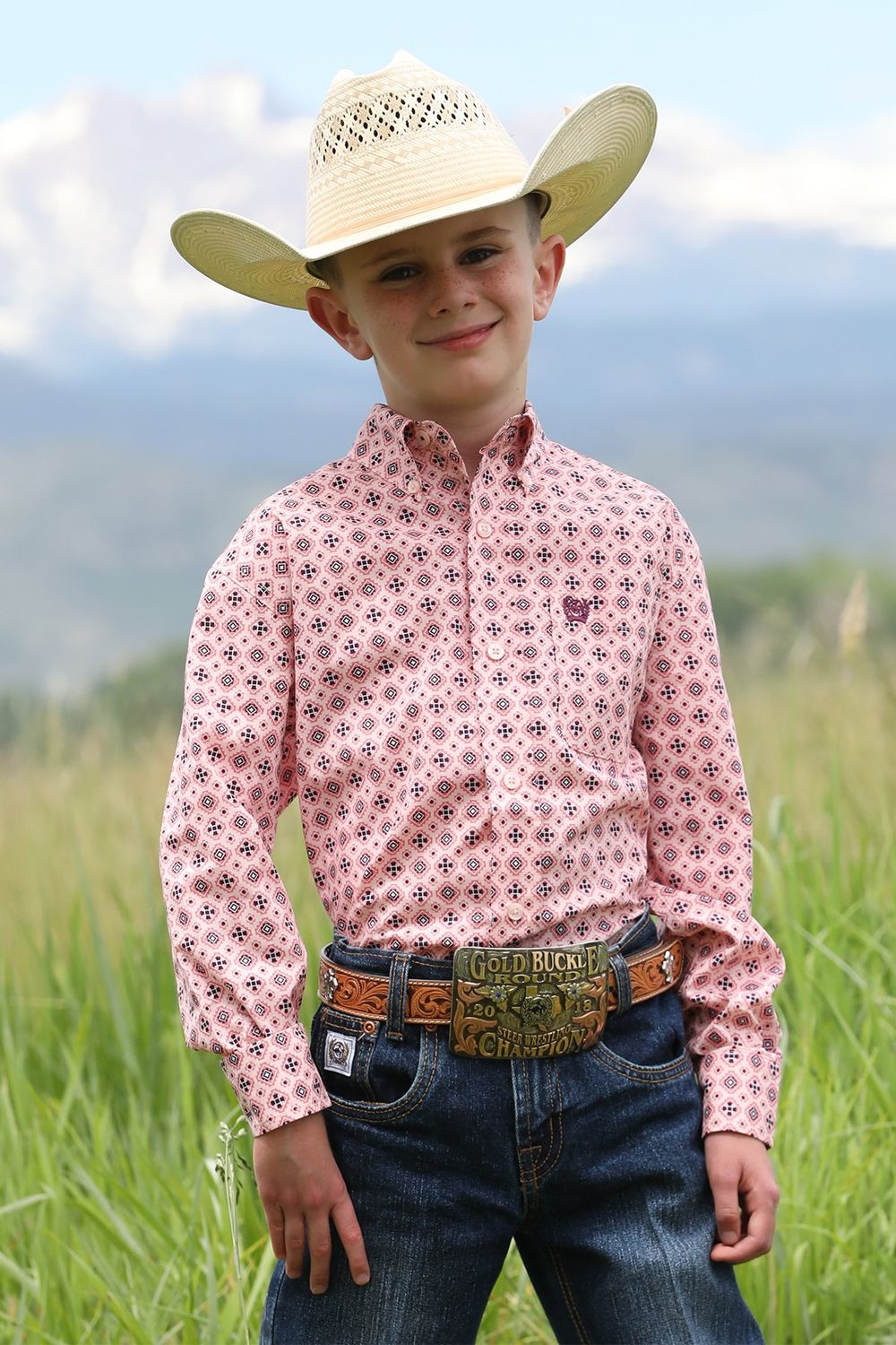 CINCH MEDALLION BUTTON DOWN WESTERN SHIRT