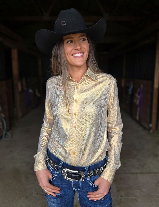 COWGIRL TUFF PULLOVER BUTTON UP