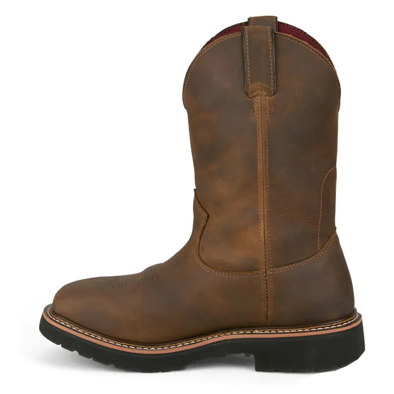JUSTIN BILLINGS SLIP RESISTANT SQUARE TOE WORK BOOT