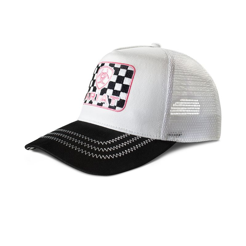 ARIAT CHECKERED EMBROIDERED CAP