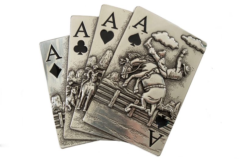 BLAZIN&#39; ROXX ACES BUCKLE