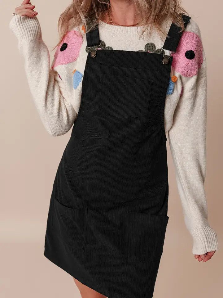 CORDUROY OVERALL DRESS