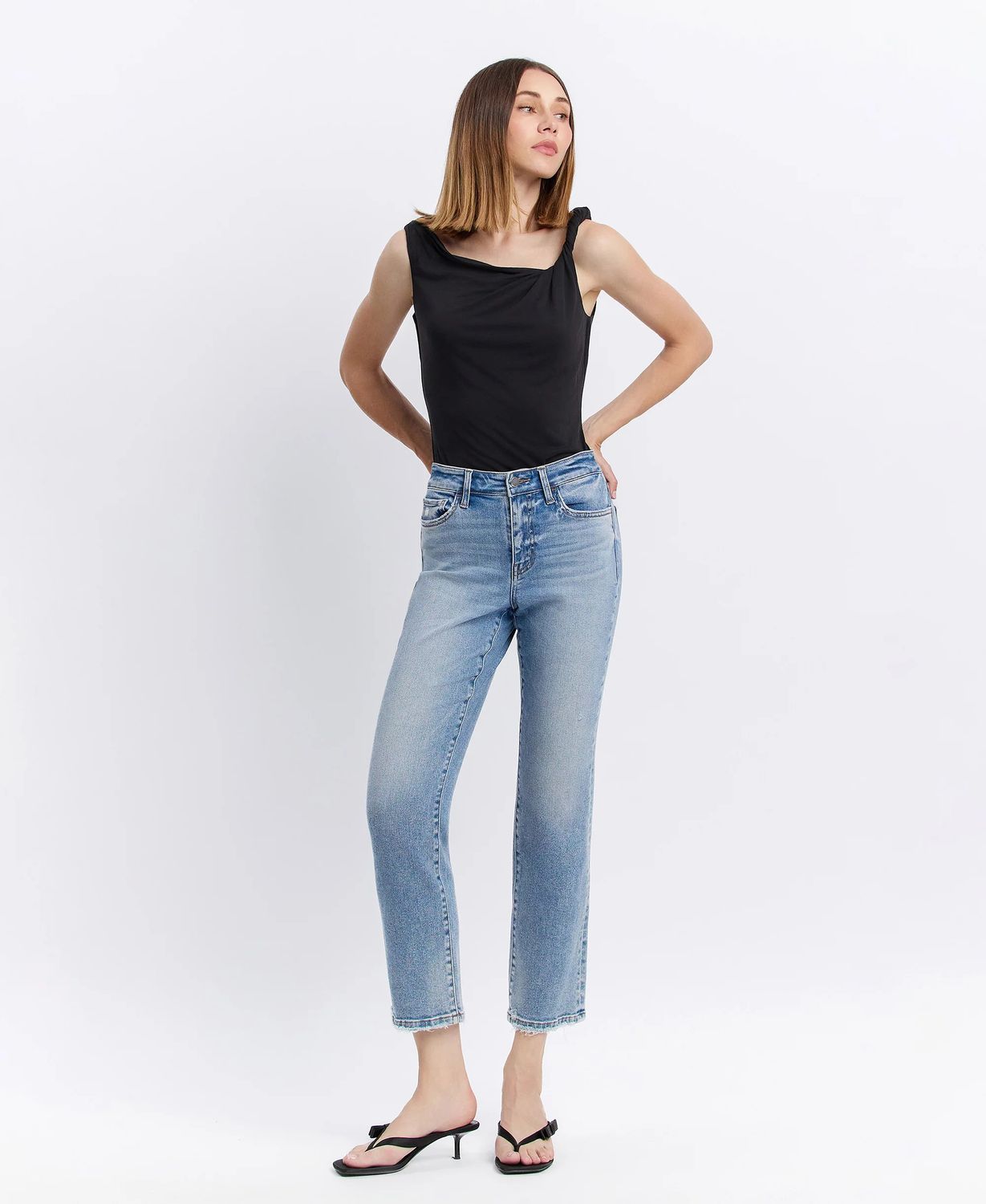 FLYING MONKEY SWEETHEART HIGH RISE STRAIGHT JEAN