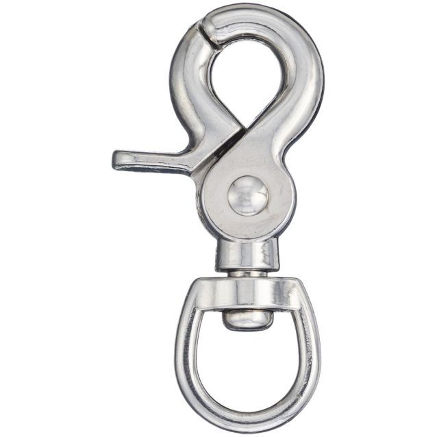 OVAL EYE SWIVEL SCISSORS SNAP NP, 1/2&quot;