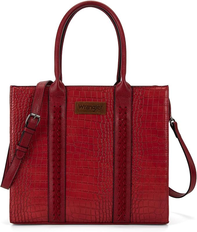 WRANGLER CROC CARRY-ALL TOTE/CROSSBODY