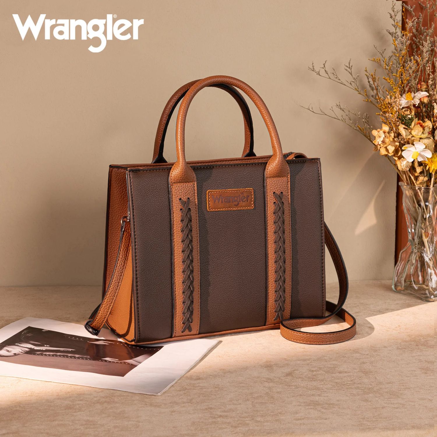WRANGLER WHIPSTITCH TOTE/CROSSBODY [MULTIPLE COLORS]