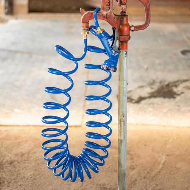 Tough1 Coil Water Hose with Nozzle