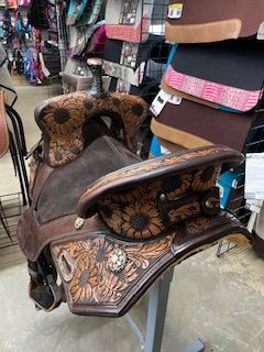 14.5" Used Circle Y Treeless Horse Tack World Barrel Saddle
