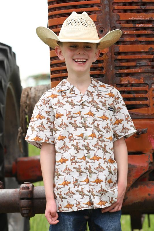 CINCH BRON-A-SAURUS CAMP SHIRT