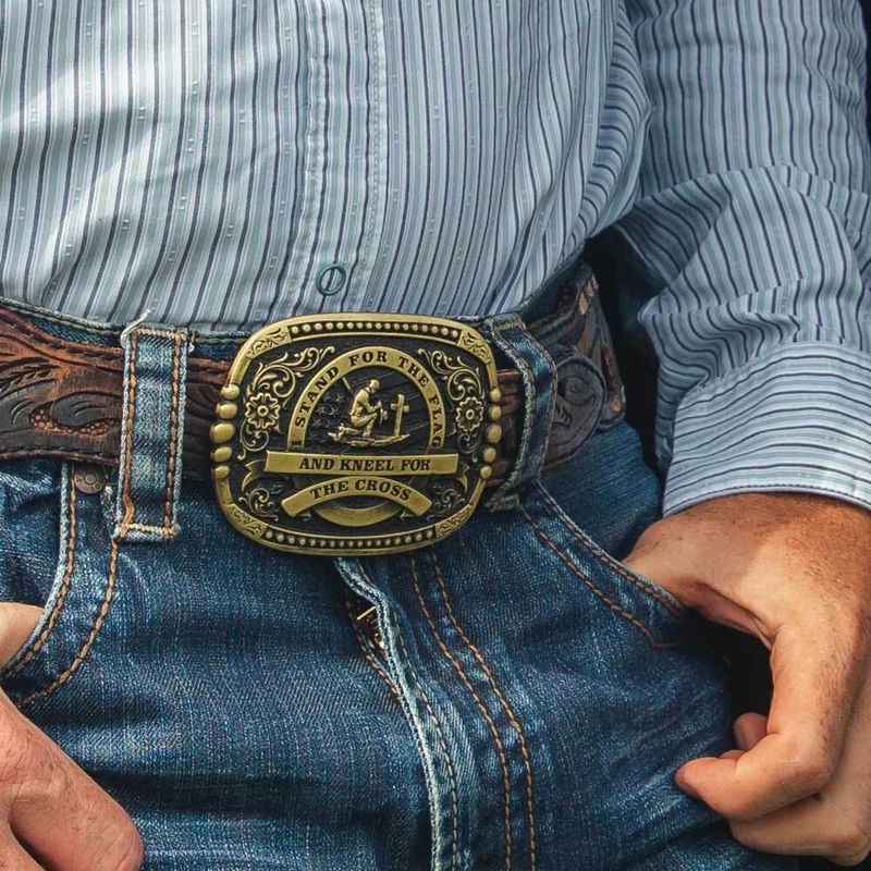 KNEEL FOR THE CROSS BUCKLE