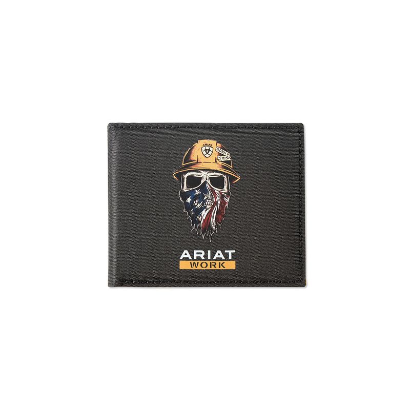 ARIAT WORK SKULL BI-FOLD WALLET