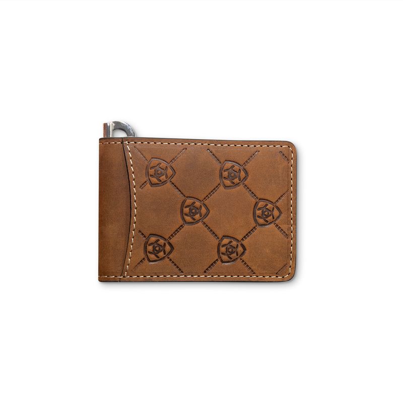 ARIAT EMBOSSED BI-FOLD MONEY CLIP
