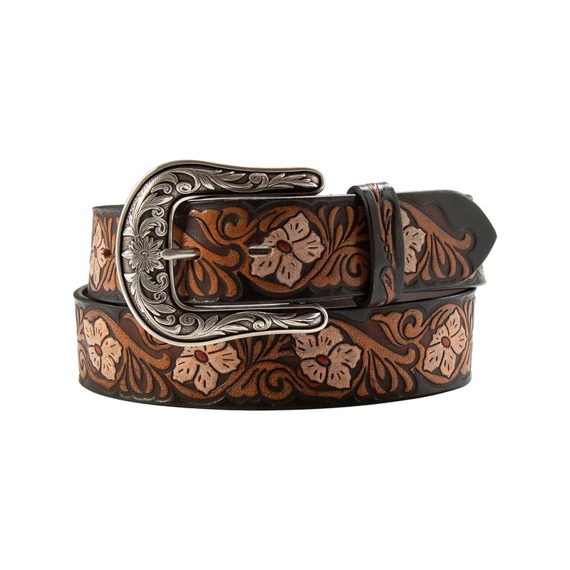 NOCONA FLORAL TOOLED BELT