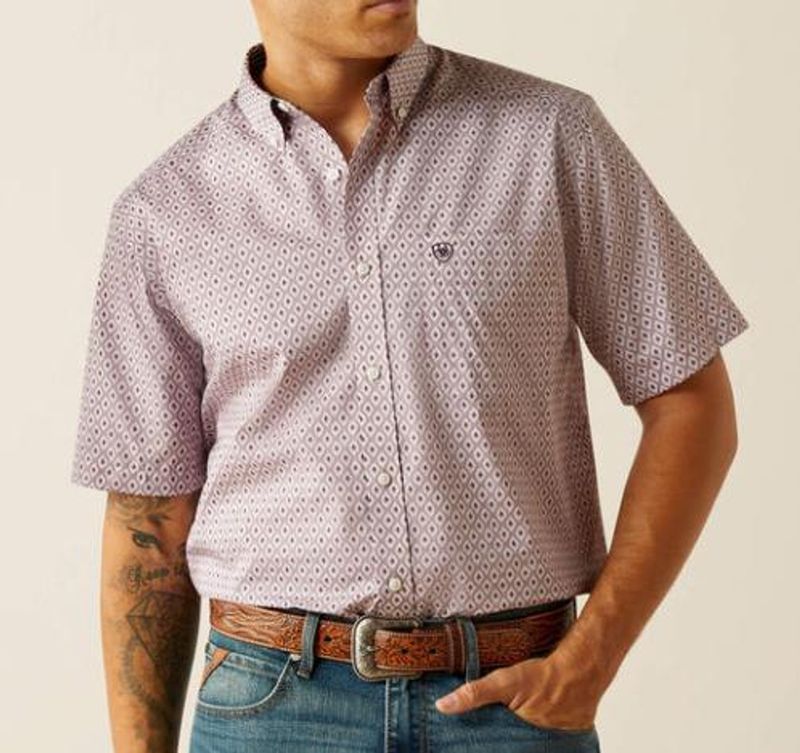 ARIAT RAFAEL WF CLASSIC SHORT SLEEVE BUTTON SHIRT