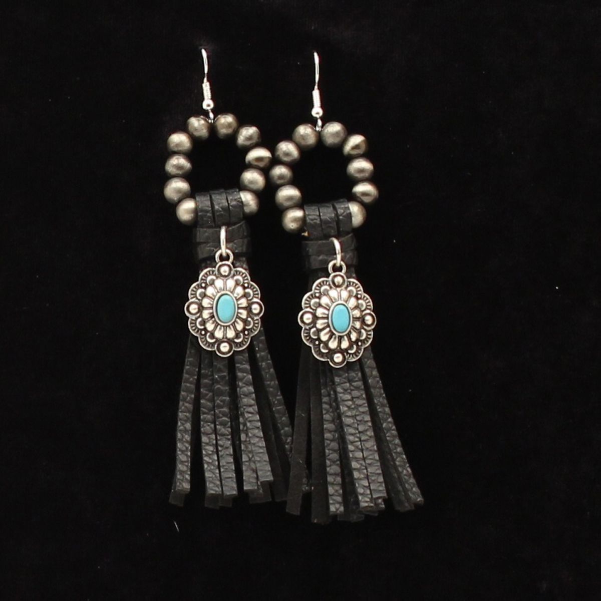 BEADED FRINGE EARRINGS
