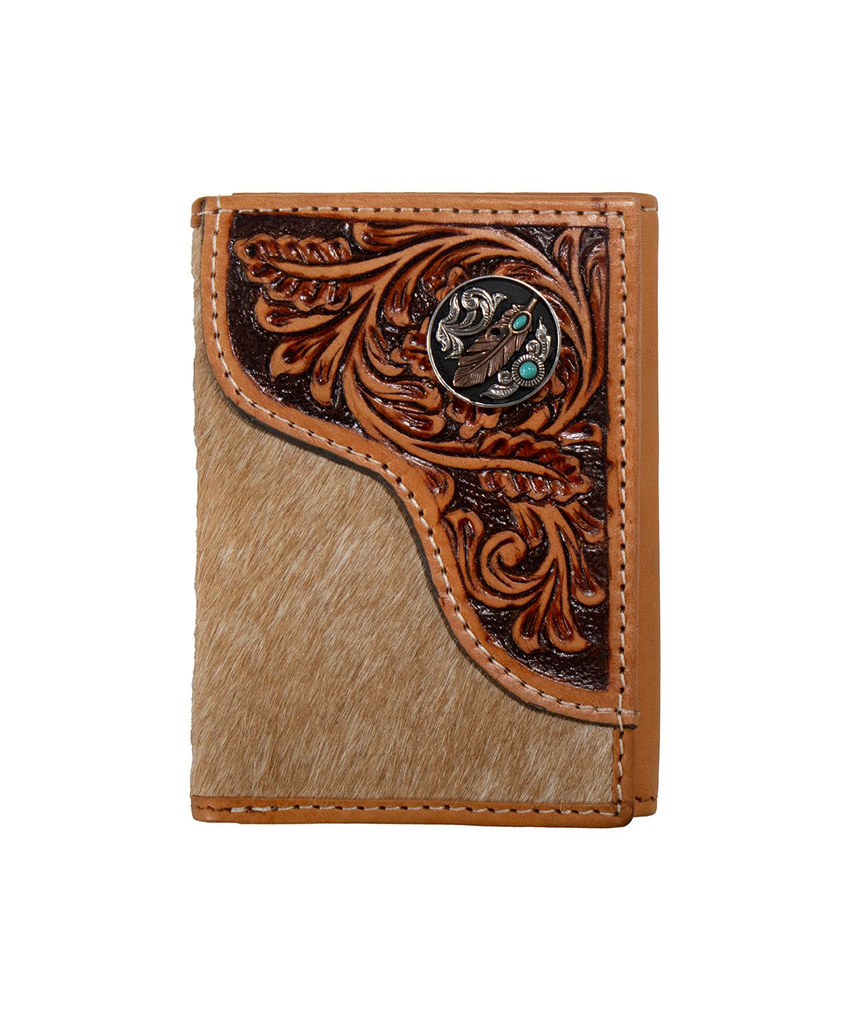 NOCONA TOOLED TRIFOLD WALLET