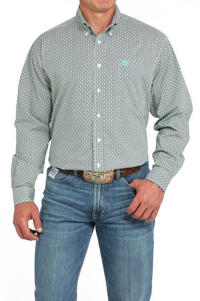 CINCH GEOMETRIC BUTTON DOWN WESTERN SHIRT