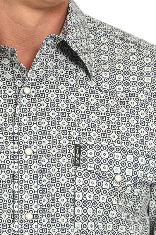 CINCH GEOMETRIC SNAP FRONT SHIRT