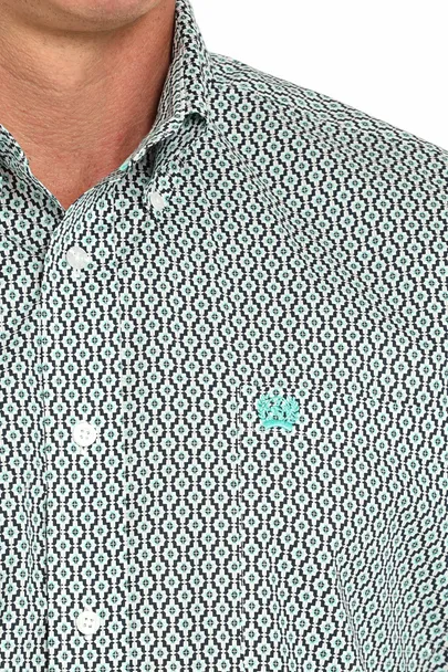 CINCH GEOMETRIC BUTTON DOWN WESTERN SHIRT