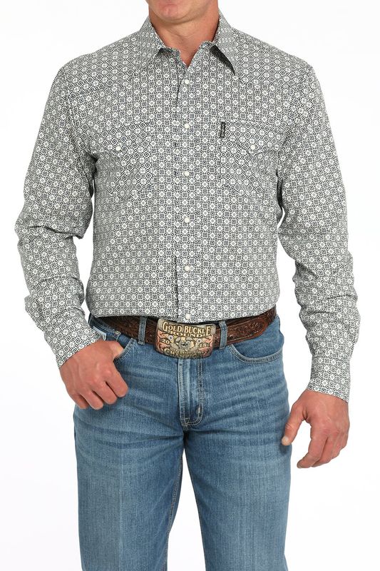 CINCH GEOMETRIC SNAP FRONT SHIRT