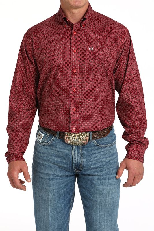 CINCH GEOMETRIC BUTTON DOWN WESTERN SHIRT