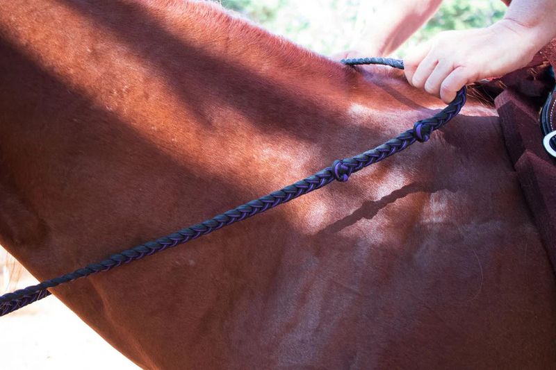 MARTHA JOSEY ROUND KNOT BARREL REIN [ASSORTED COLORS]
