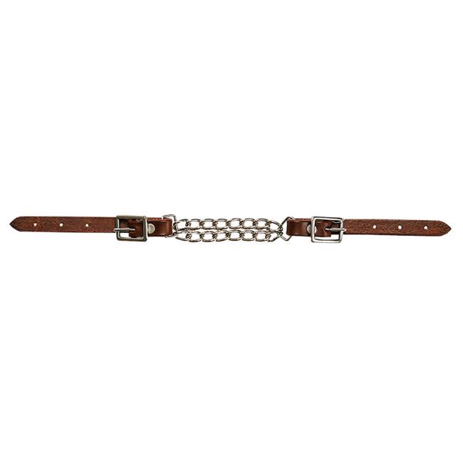 LEATHER CURB CHAIN
