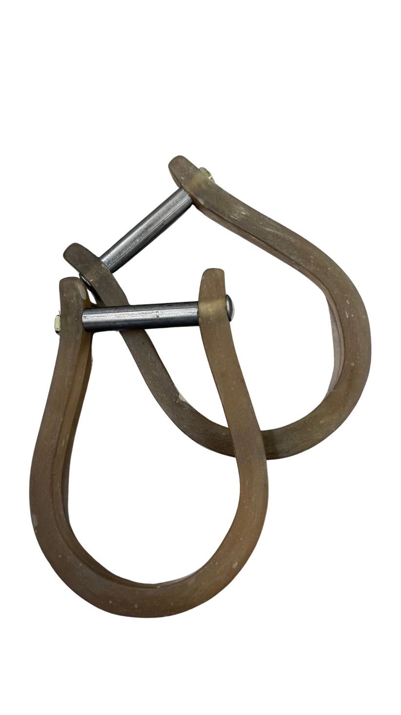 FIBERGLASS SADDLE BRONC OX BOW STIRRUPS