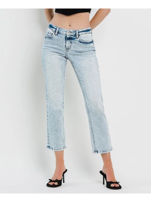 LOVERVET MID RISE CROP REGULAR STRAIGHT JEAN